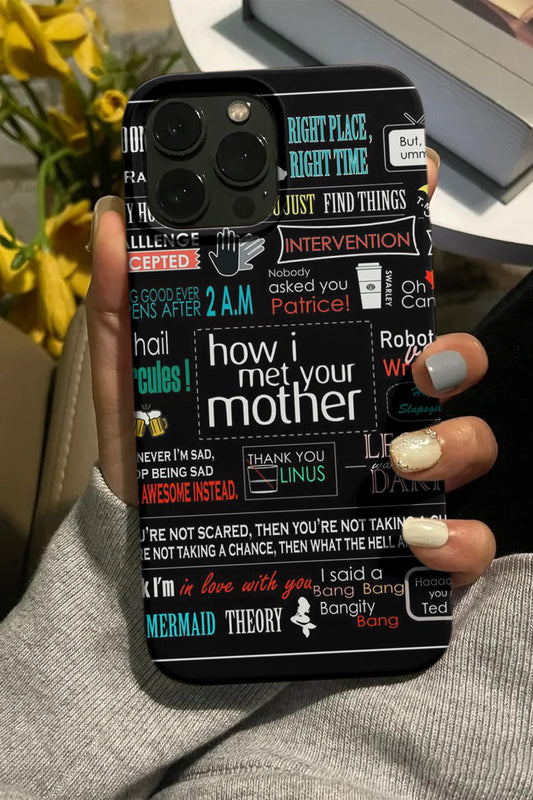 How I Met Your Mother Temalı Üst Kalite Baskılı Silikon Iphone Kılıfı